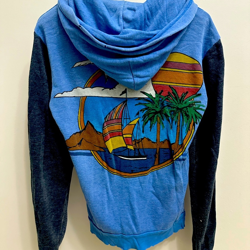 Blue Aviator Nation zip up hoodie